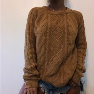 Tan knitted sweater